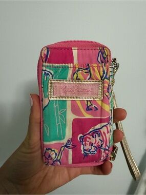 Lilly Pulitzer Multicolor Floral Zip Wristlet Phone Case